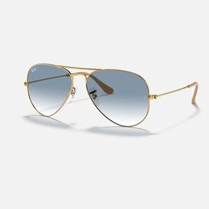 Ray Ban Aviator 55mm Light blue gradient